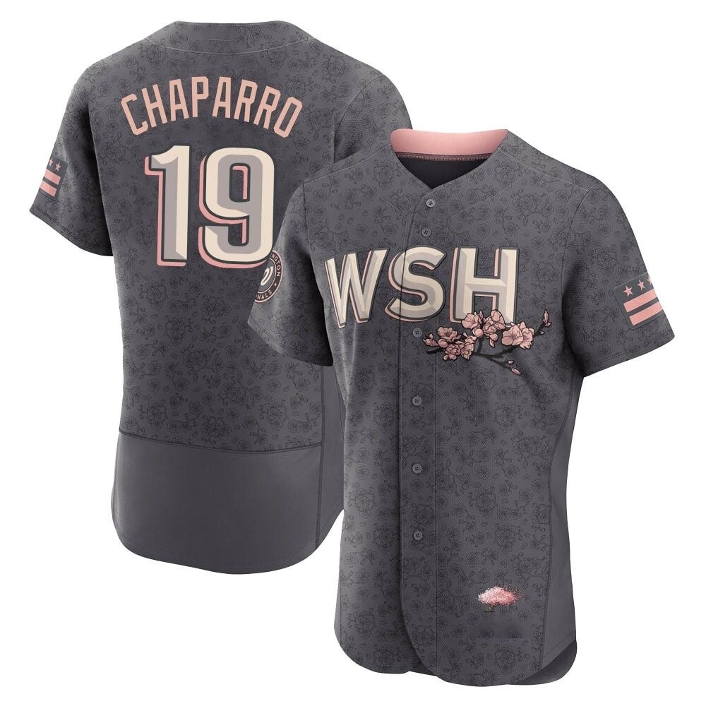 Authentic Andres Chaparro Men's Washington Nationals Gray 2022 City Connect Jersey Authentic Andres Chaparro Men's Washington Nationals Gray 2022 City Connect Jersey