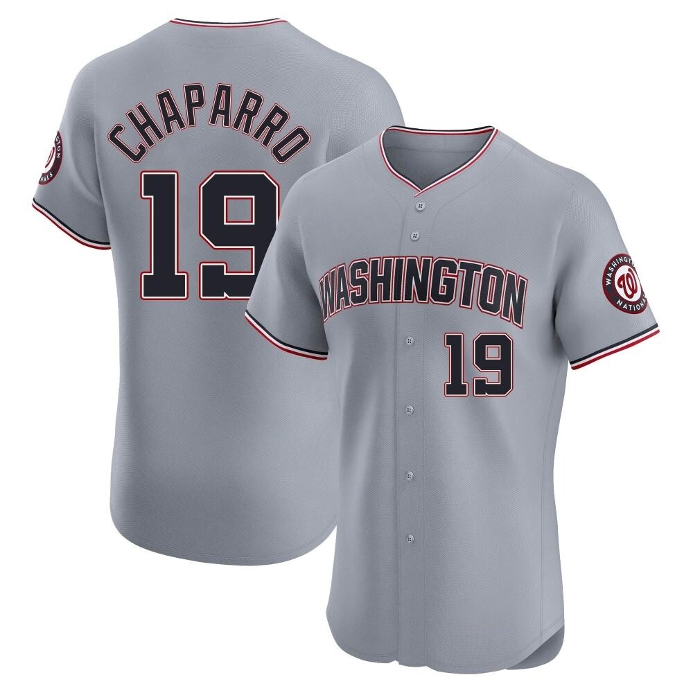 Elite Andres Chaparro Men's Washington Nationals Gray Road Jersey Elite Andres Chaparro Men's Washington Nationals Gray Road Jersey