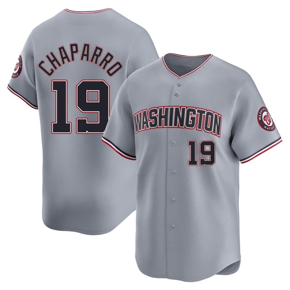 Limited Andres Chaparro Men's Washington Nationals Gray Road Jersey Limited Andres Chaparro Men's Washington Nationals Gray Road Jersey