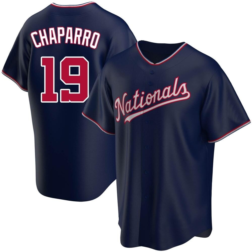 Replica Andres Chaparro Men's Washington Nationals Navy Alternate Jersey Replica Andres Chaparro Men's Washington Nationals Navy Alternate Jersey