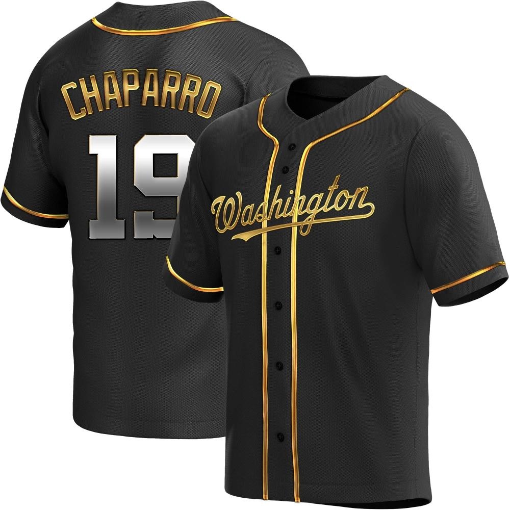 Replica Andres Chaparro Youth Washington Nationals Black Golden Alternate Jersey Replica Andres Chaparro Youth Washington Nationals Black Golden Alternate Jersey