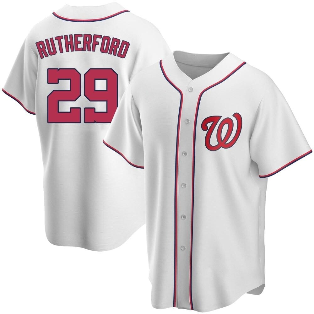 Replica Blake Rutherford Youth Washington Nationals White Home Jersey Replica Blake Rutherford Youth Washington Nationals White Home Jersey