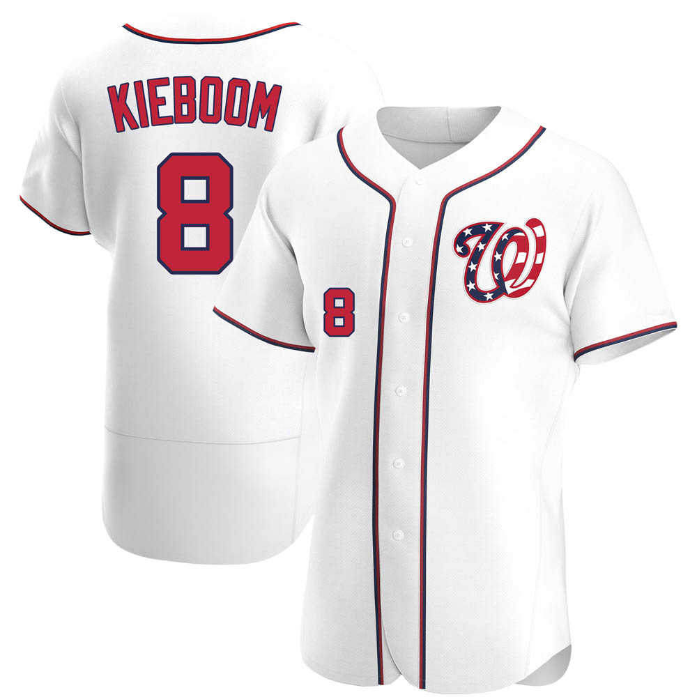 Authentic Carter Kieboom Men's Washington Nationals White Alternate Jersey Authentic Carter Kieboom Men's Washington Nationals White Alternate Jersey