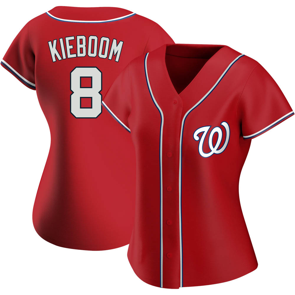 Authentic Carter Kieboom Women's Washington Nationals Red Alternate Jersey Authentic Carter Kieboom Women's Washington Nationals Red Alternate Jersey