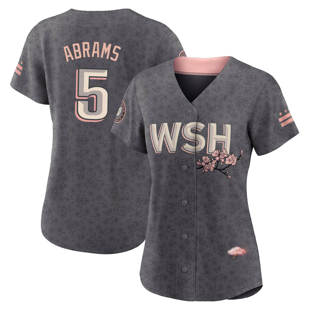 Authentic CJ Abrams Women's Washington Nationals Gray 2022 City Connect Jersey Authentic CJ Abrams Women's Washington Nationals Gray 2022 City Connect Jersey