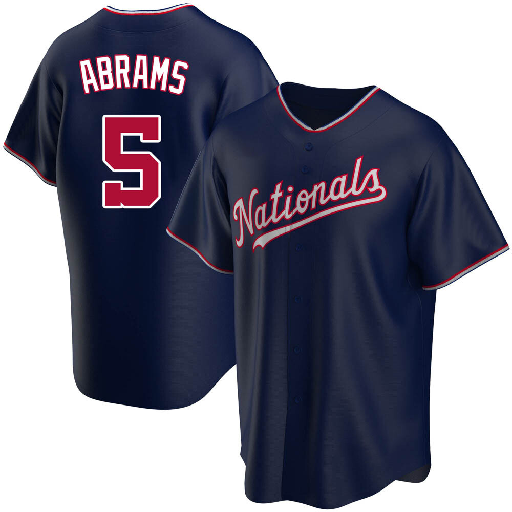 Replica CJ Abrams Men's Washington Nationals Navy Alternate Jersey Replica CJ Abrams Men's Washington Nationals Navy Alternate Jersey