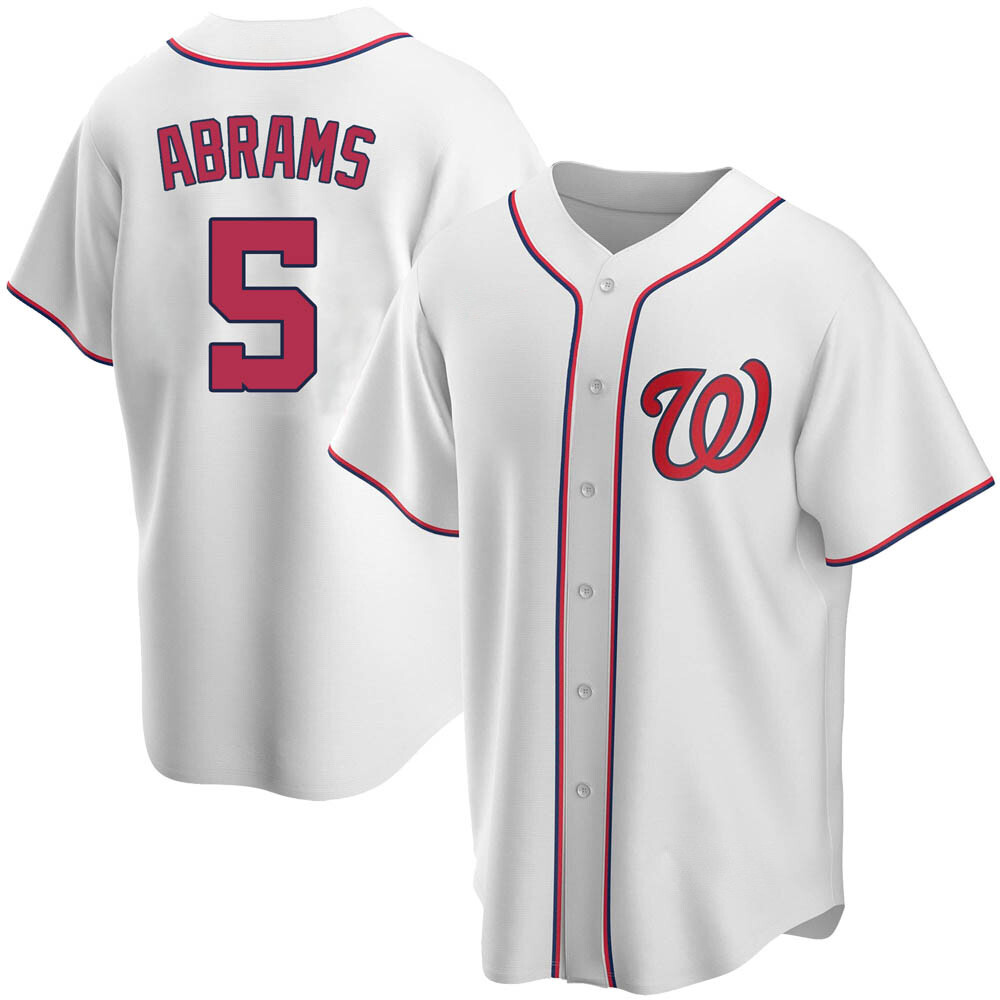 Replica CJ Abrams Men's Washington Nationals White Home Jersey Replica CJ Abrams Men's Washington Nationals White Home Jersey