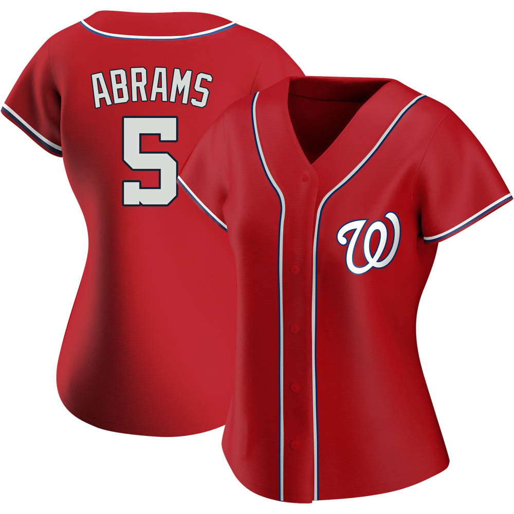 Replica CJ Abrams Women's Washington Nationals Red Alternate Jersey Replica CJ Abrams Women's Washington Nationals Red Alternate Jersey