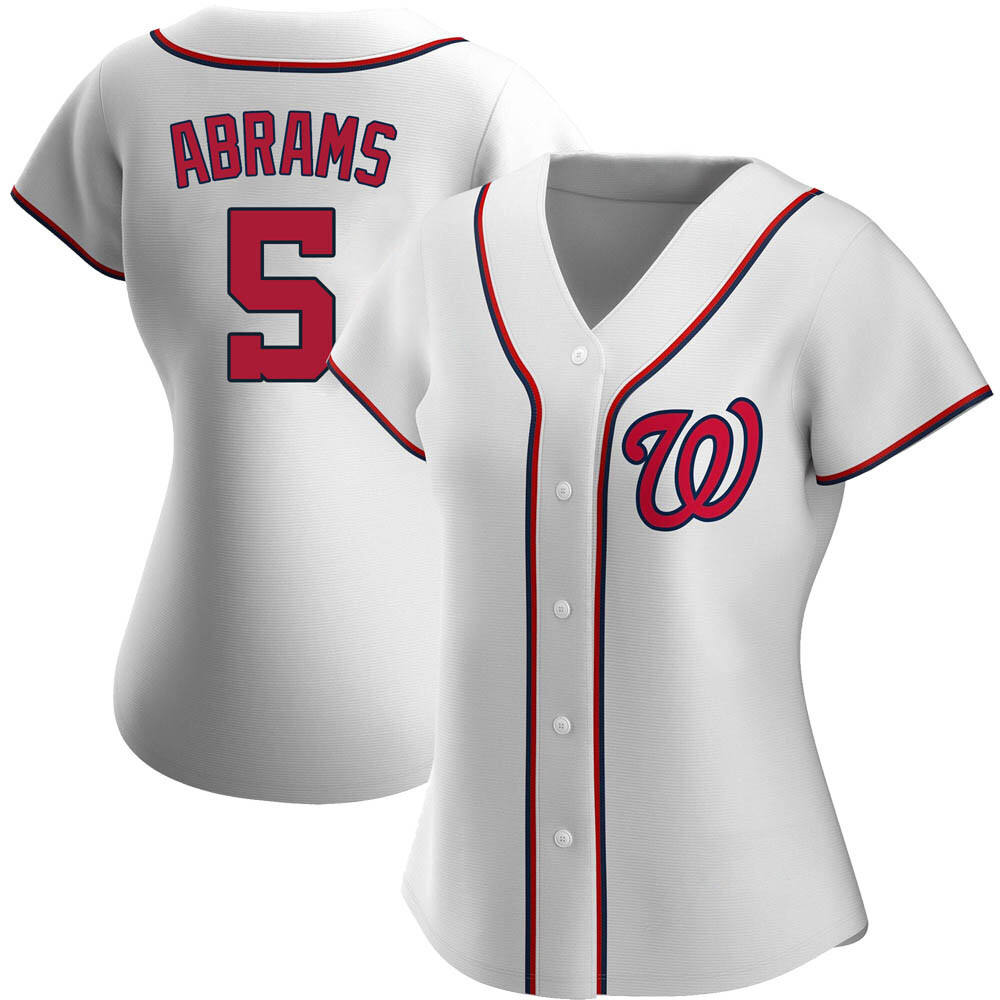 Replica CJ Abrams Women's Washington Nationals White Home Jersey Replica CJ Abrams Women's Washington Nationals White Home Jersey