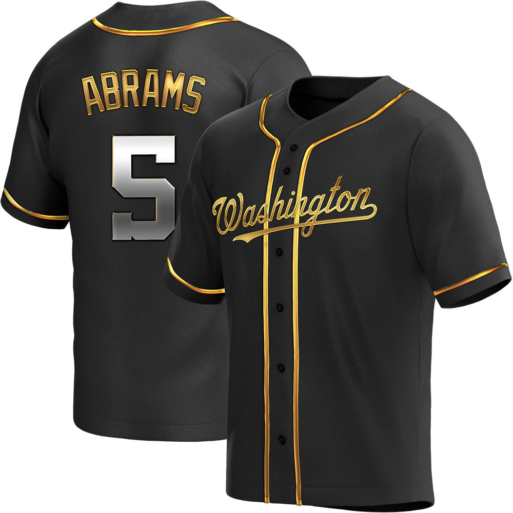 Replica CJ Abrams Youth Washington Nationals Black Golden Alternate Jersey Replica CJ Abrams Youth Washington Nationals Black Golden Alternate Jersey