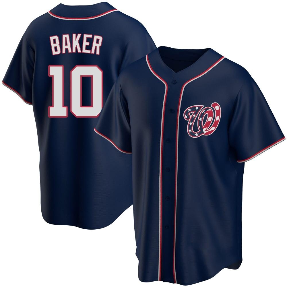 Replica Darren Baker Youth Washington Nationals Navy Alternate Team Jersey Replica Darren Baker Youth Washington Nationals Navy Alternate Team Jersey