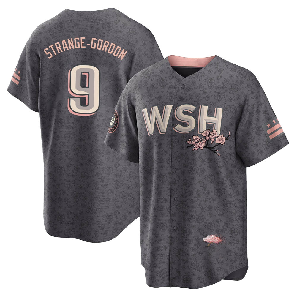 Replica Dee Strange-Gordon Youth Washington Nationals Gray 2022 City Connect Jersey