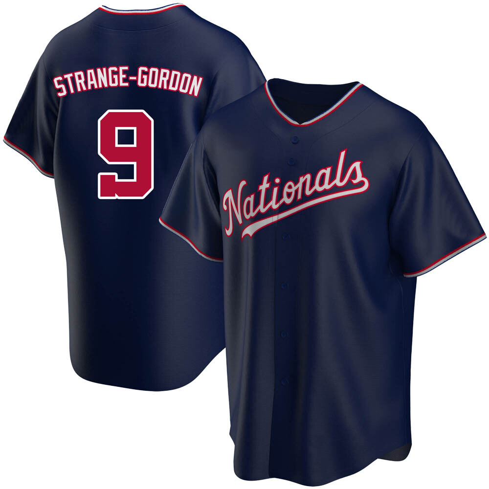 Replica Dee Strange-Gordon Youth Washington Nationals Navy Alternate Jersey Replica Dee Strange-Gordon Youth Washington Nationals Navy Alternate Jersey