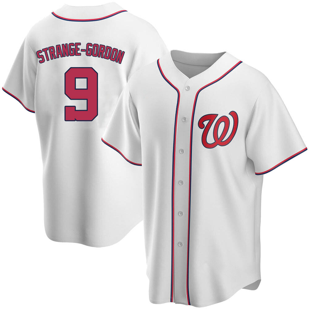 Replica Dee Strange-Gordon Youth Washington Nationals White Home Jersey Replica Dee Strange-Gordon Youth Washington Nationals White Home Jersey