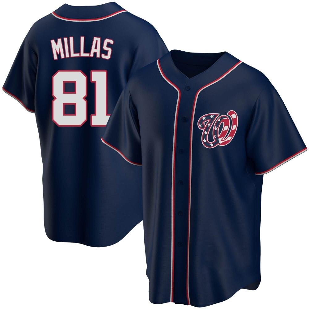 Replica Drew Millas Youth Washington Nationals Navy Alternate Team Jersey Replica Drew Millas Youth Washington Nationals Navy Alternate Team Jersey