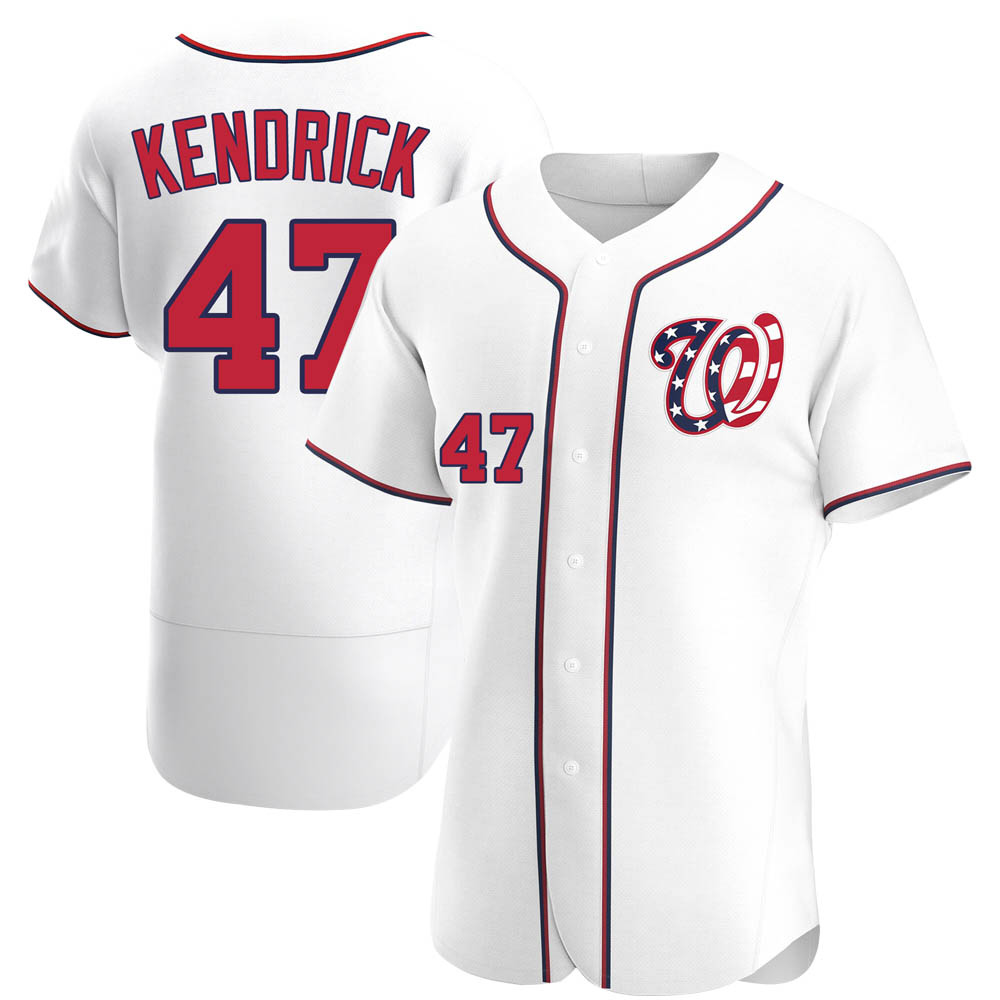 Authentic Howie Kendrick Men's Washington Nationals White Alternate Jersey Authentic Howie Kendrick Men's Washington Nationals White Alternate Jersey