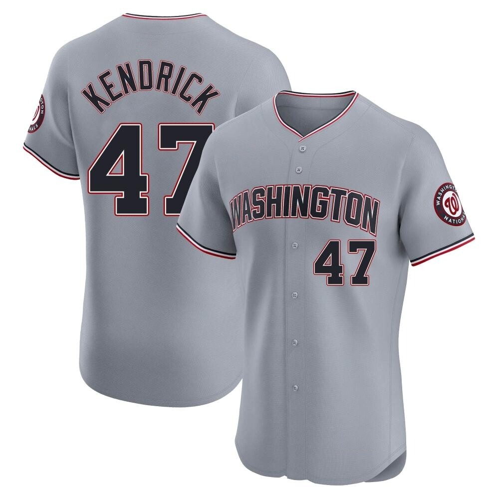 Elite Howie Kendrick Men's Washington Nationals Gray Road Jersey Elite Howie Kendrick Men's Washington Nationals Gray Road Jersey