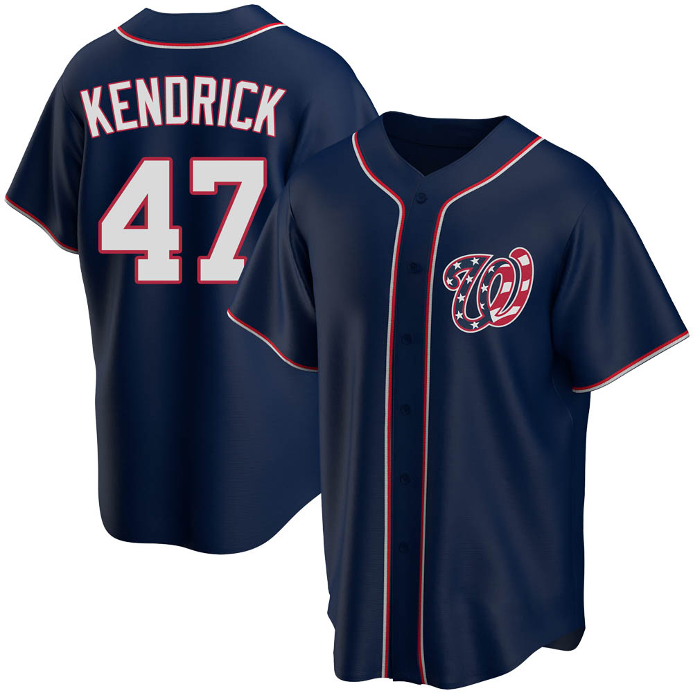 Replica Howie Kendrick Men's Washington Nationals Navy Alternate Team Jersey Replica Howie Kendrick Men's Washington Nationals Navy Alternate Team Jersey