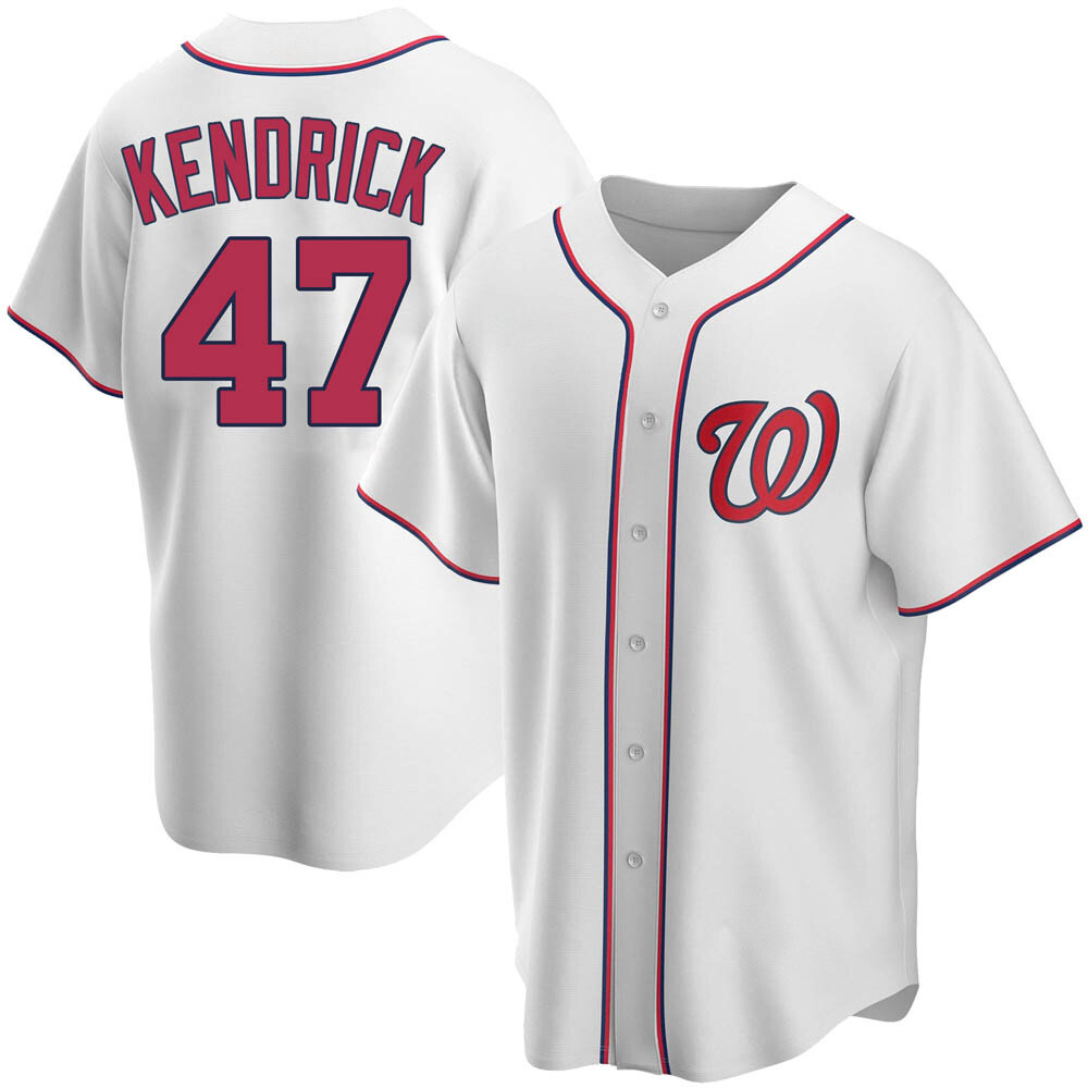 Replica Howie Kendrick Men's Washington Nationals White Home Jersey Replica Howie Kendrick Men's Washington Nationals White Home Jersey