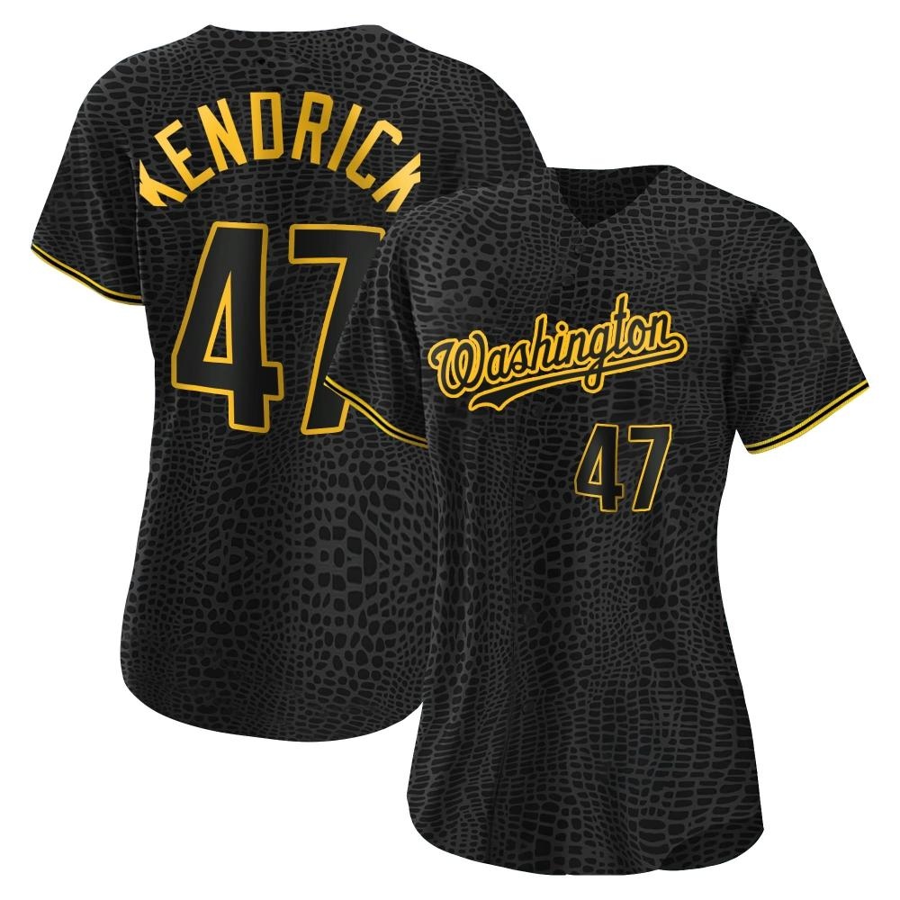 Replica Howie Kendrick Women's Washington Nationals Black Snake Skin City Jersey
