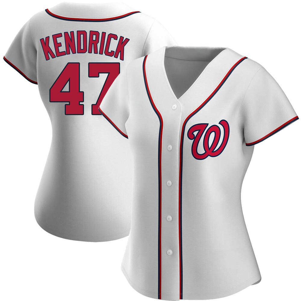 Replica Howie Kendrick Women's Washington Nationals White Home Jersey
