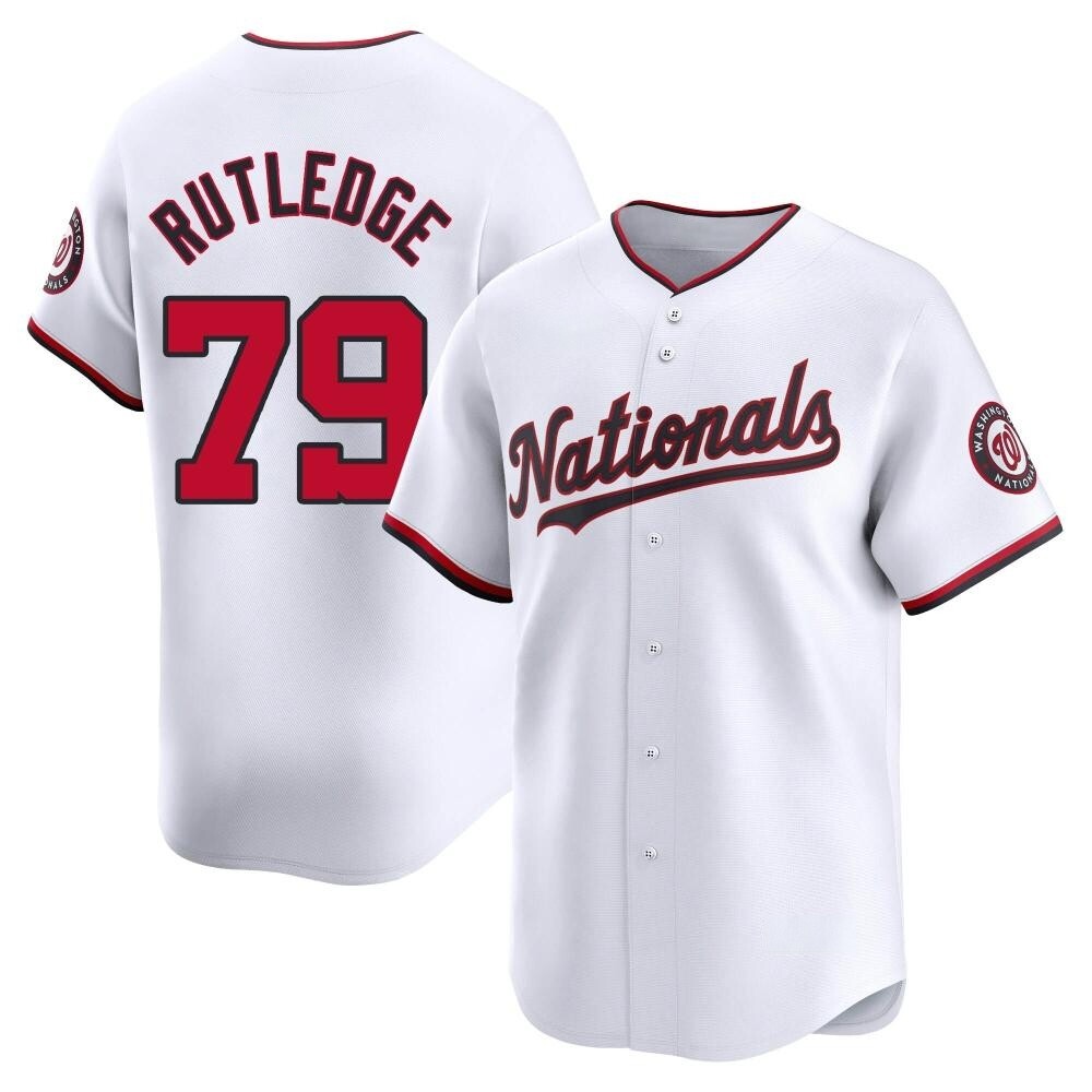 Limited Jackson Rutledge Youth Washington Nationals White Home Jersey Limited Jackson Rutledge Youth Washington Nationals White Home Jersey