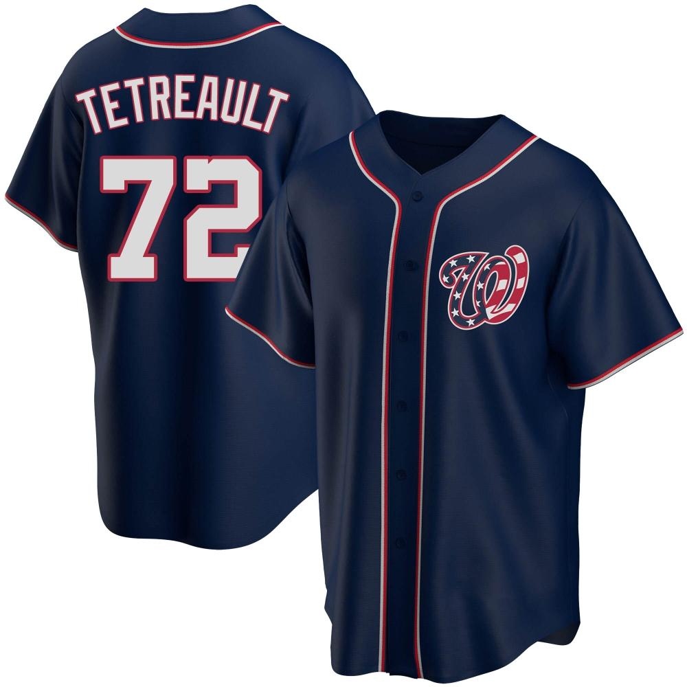 Replica Jackson Tetreault Men's Washington Nationals Navy Alternate Team Jersey Replica Jackson Tetreault Men's Washington Nationals Navy Alternate Team Jersey