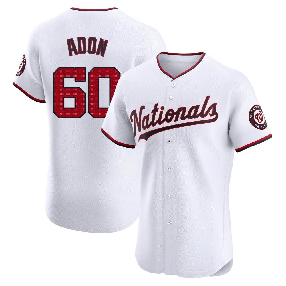 Elite Joan Adon Men's Washington Nationals White Home Jersey Elite Joan Adon Men's Washington Nationals White Home Jersey