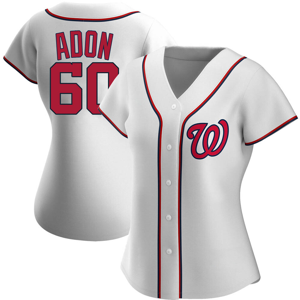 Replica Joan Adon Women's Washington Nationals White Home Jersey