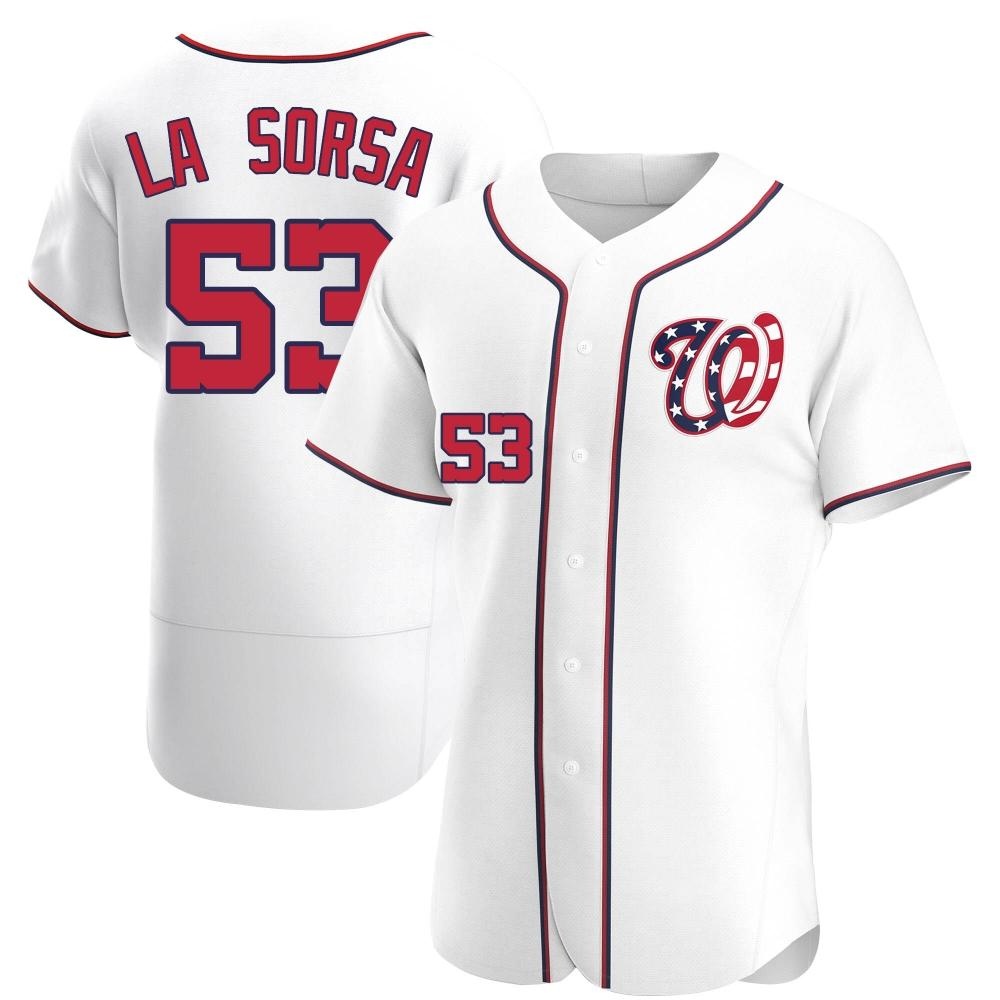 Authentic Joe La Sorsa Men's Washington Nationals White Alternate Jersey Authentic Joe La Sorsa Men's Washington Nationals White Alternate Jersey
