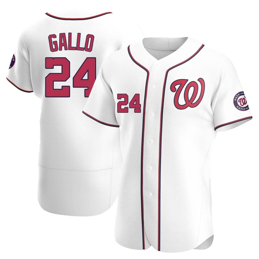 Authentic Joey Gallo Men's Washington Nationals White Home Jersey Authentic Joey Gallo Men's Washington Nationals White Home Jersey