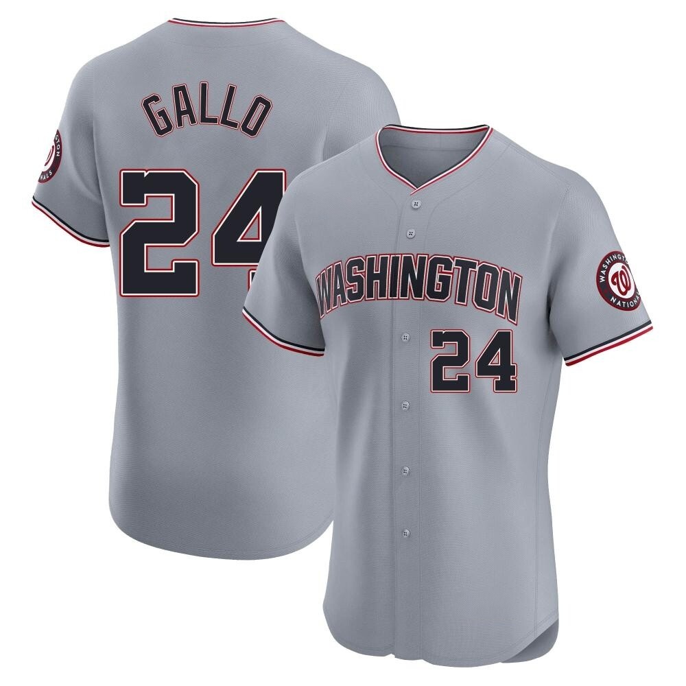 Elite Joey Gallo Men's Washington Nationals Gray Road Jersey Elite Joey Gallo Men's Washington Nationals Gray Road Jersey