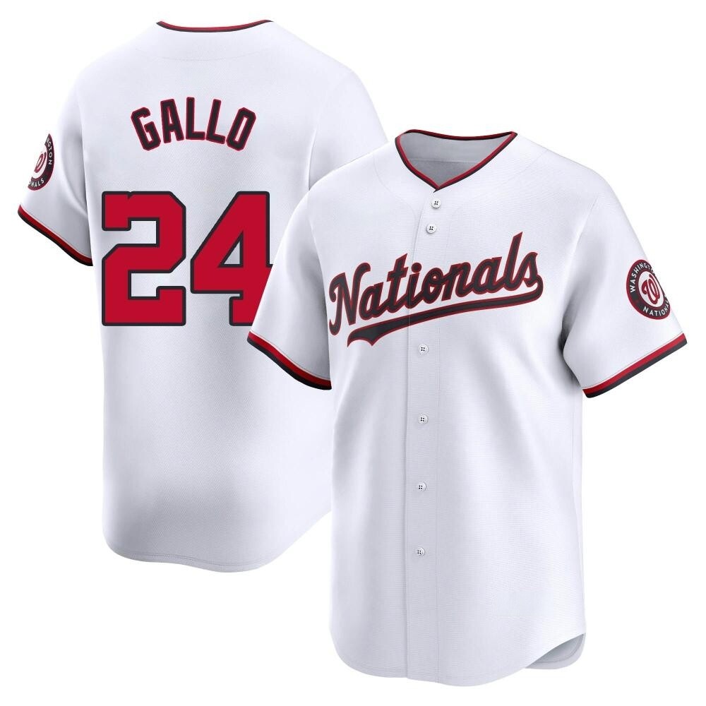 Limited Joey Gallo Men's Washington Nationals White Home Jersey Limited Joey Gallo Men's Washington Nationals White Home Jersey