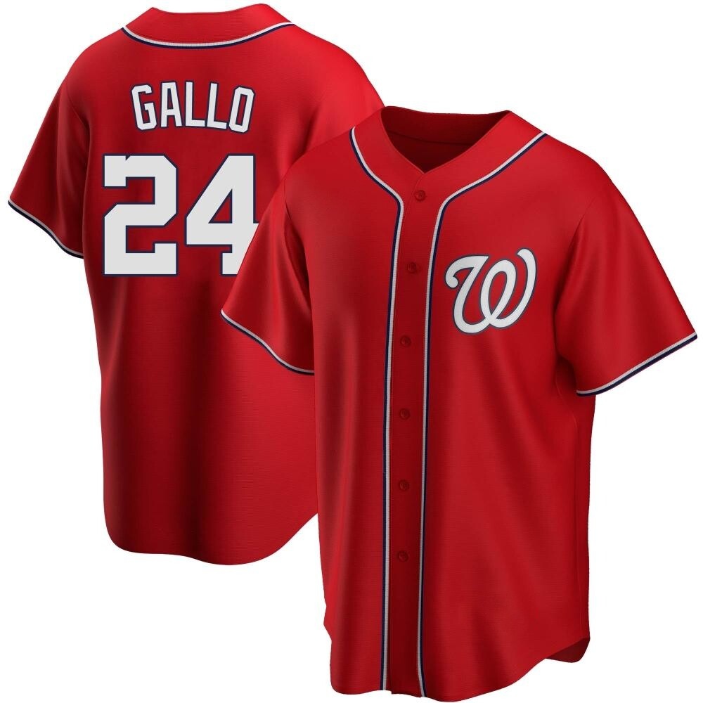 Replica Joey Gallo Men's Washington Nationals Red Alternate Jersey Replica Joey Gallo Men's Washington Nationals Red Alternate Jersey