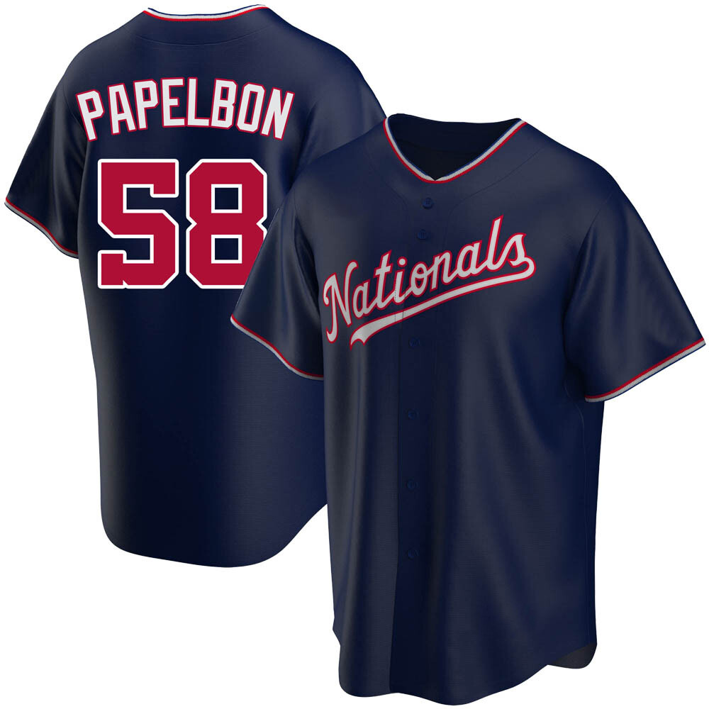 Replica Jonathan Papelbon Youth Washington Nationals Navy Alternate Jersey Replica Jonathan Papelbon Youth Washington Nationals Navy Alternate Jersey