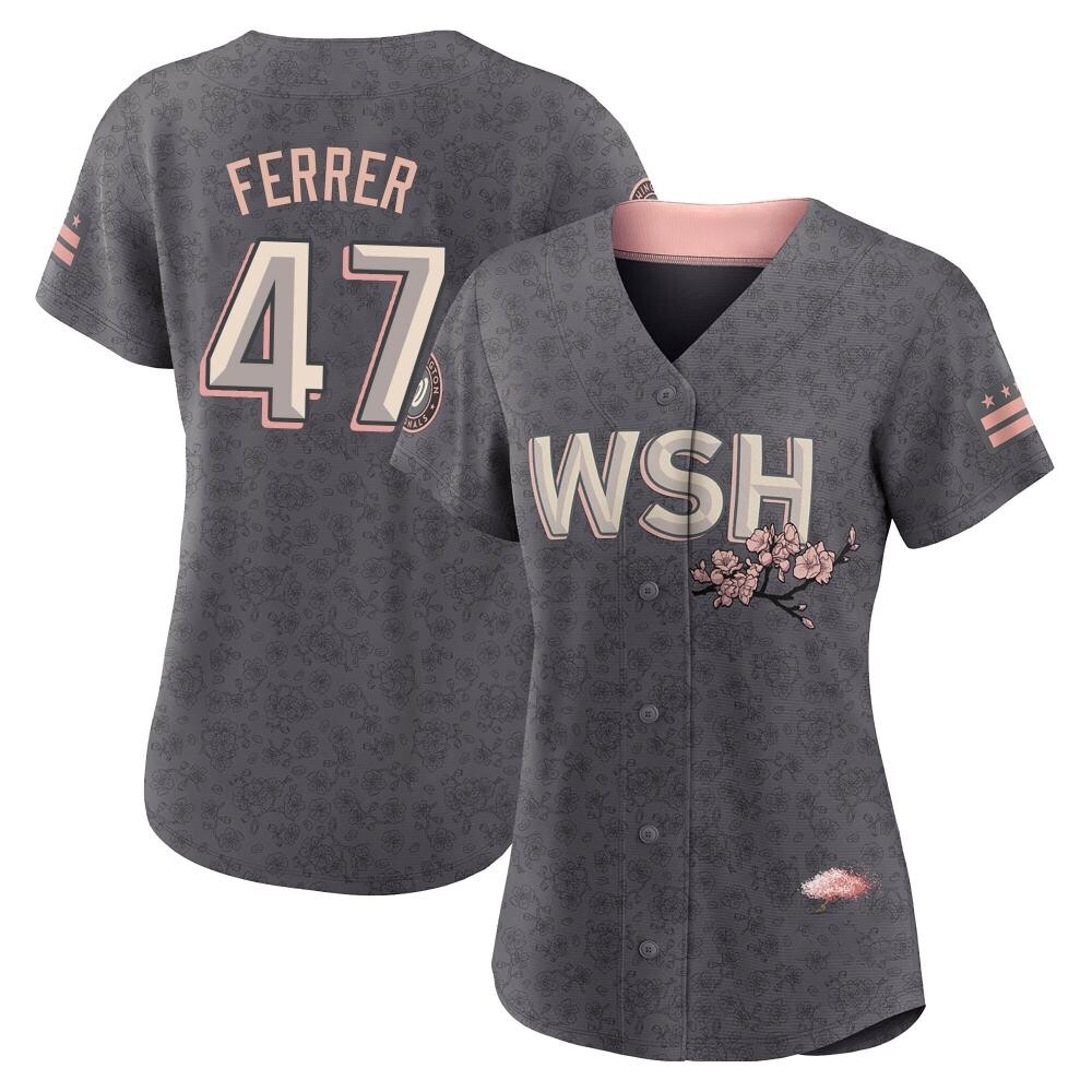 Authentic Jose Ferrer Women's Washington Nationals Gray 2022 City Connect Jersey Authentic Jose Ferrer Women's Washington Nationals Gray 2022 City Connect Jersey