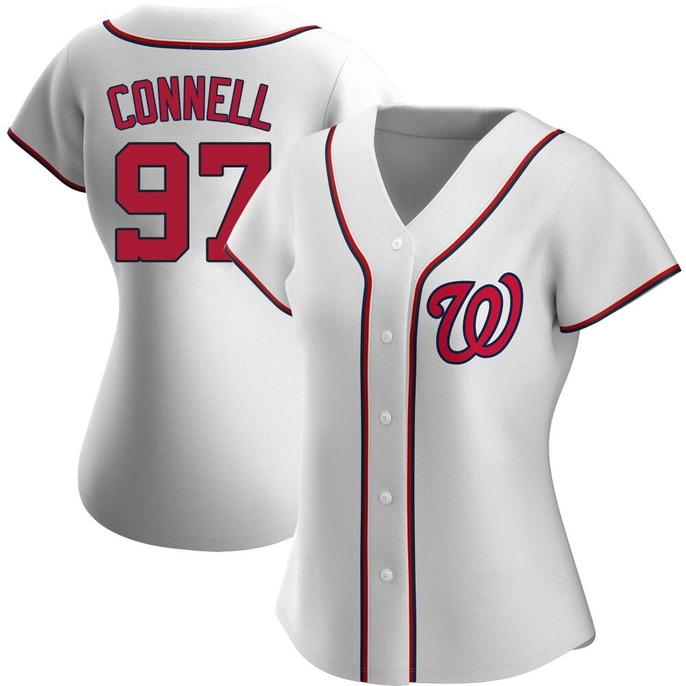 Authentic Justin Connell Women's Washington Nationals White Home Jersey Authentic Justin Connell Women's Washington Nationals White Home Jersey