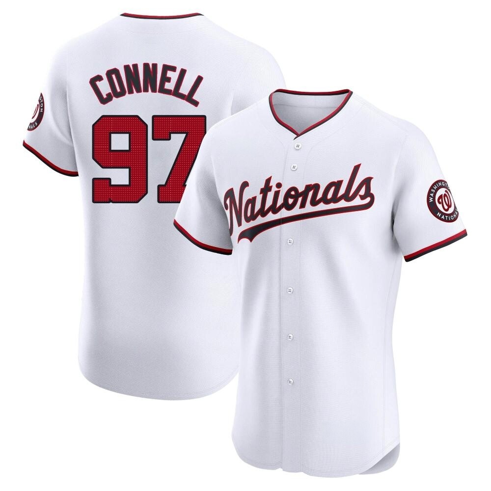 Elite Justin Connell Men's Washington Nationals White Home Jersey Elite Justin Connell Men's Washington Nationals White Home Jersey