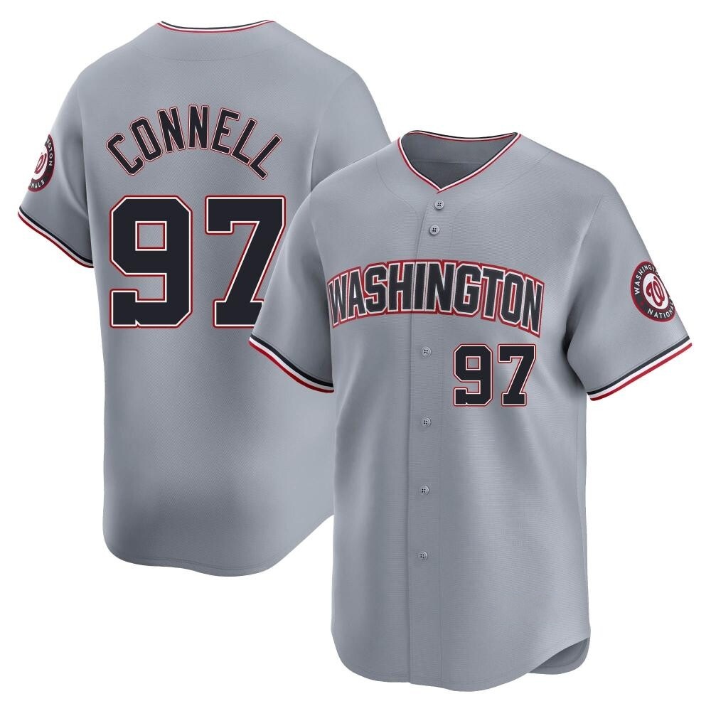 Limited Justin Connell Men's Washington Nationals Gray Road Jersey Limited Justin Connell Men's Washington Nationals Gray Road Jersey
