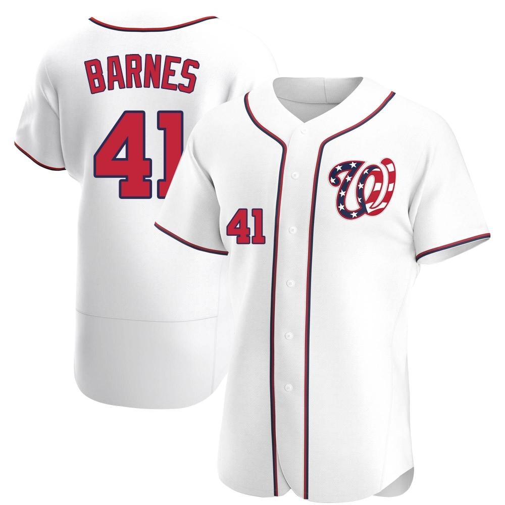 Authentic Matt Barnes Men's Washington Nationals White Alternate Jersey Authentic Matt Barnes Men's Washington Nationals White Alternate Jersey