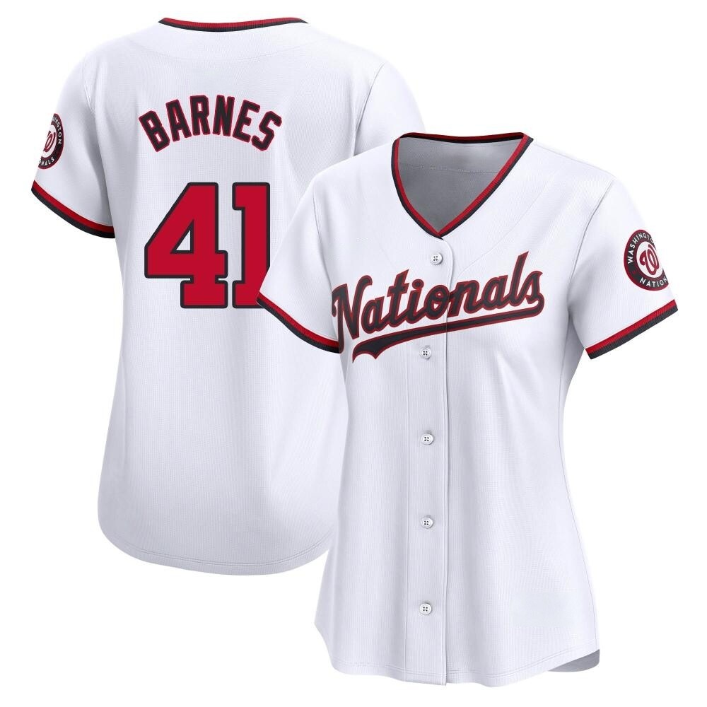 Limited Matt Barnes Women's Washington Nationals White Home Jersey Limited Matt Barnes Women's Washington Nationals White Home Jersey