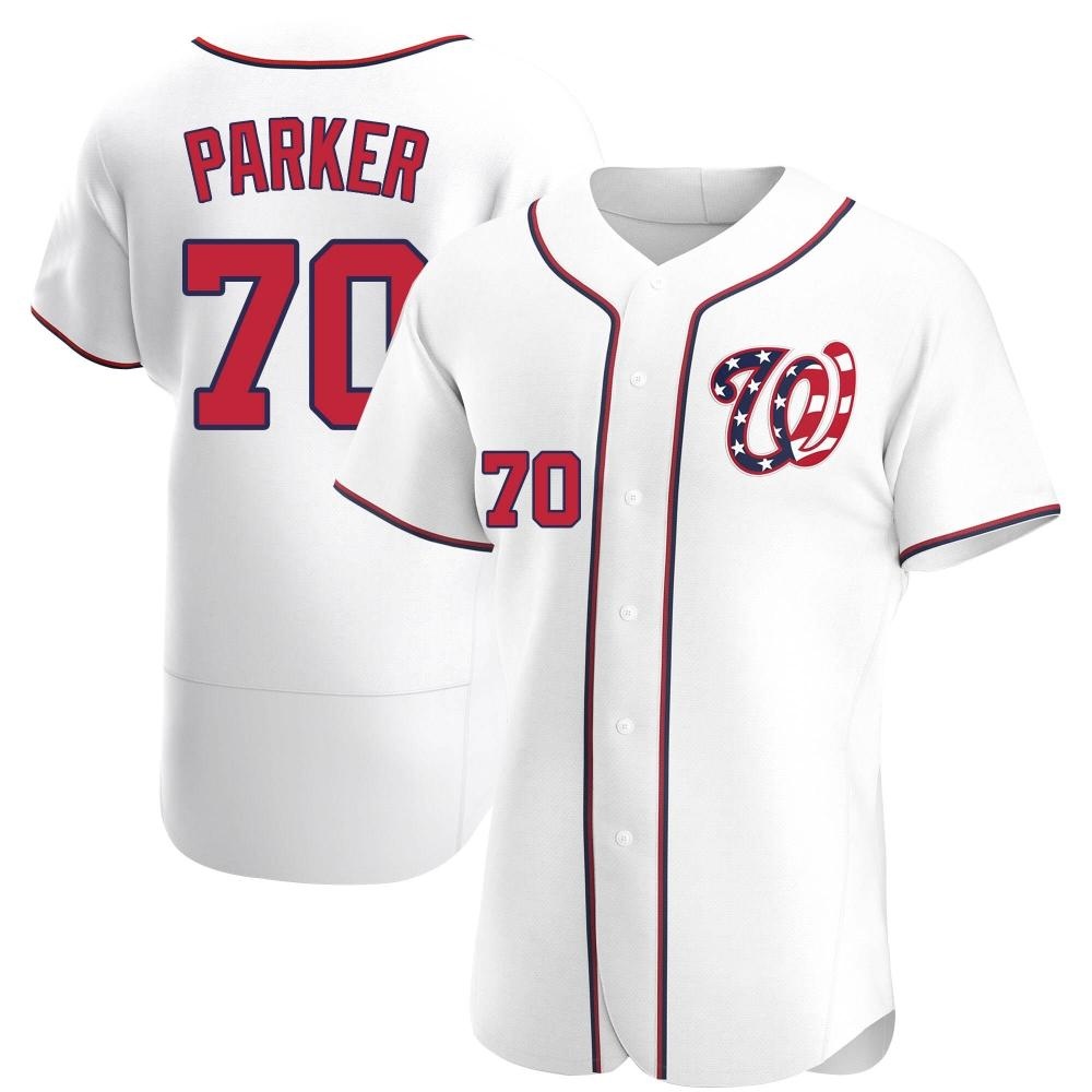 Authentic Mitchell Parker Men's Washington Nationals White Alternate Jersey Authentic Mitchell Parker Men's Washington Nationals White Alternate Jersey