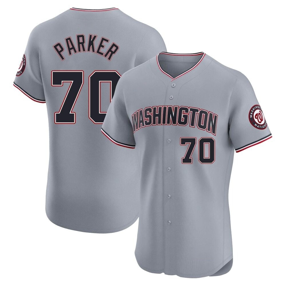 Elite Mitchell Parker Men's Washington Nationals Gray Road Jersey Elite Mitchell Parker Men's Washington Nationals Gray Road Jersey