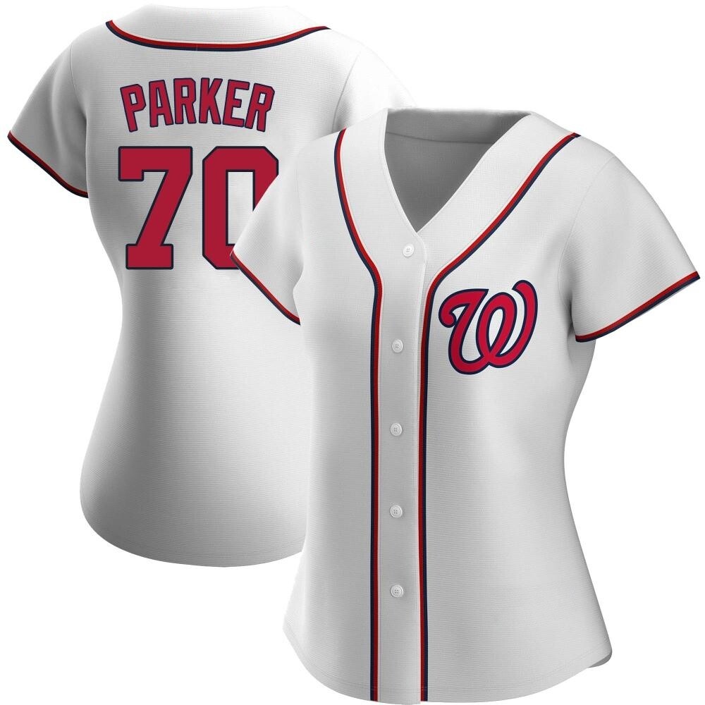 Replica Mitchell Parker Women's Washington Nationals White Home Jersey