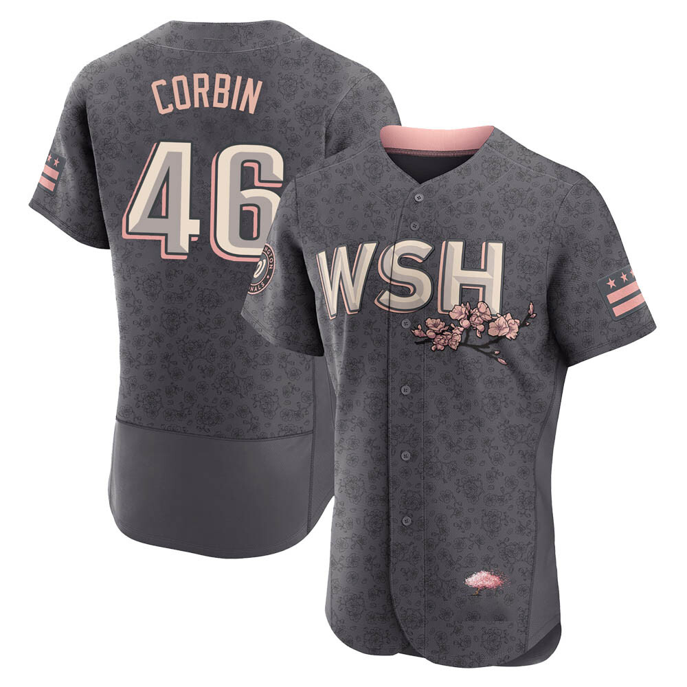 Authentic Patrick Corbin Men's Washington Nationals Gray 2022 City Connect Jersey Authentic Patrick Corbin Men's Washington Nationals Gray 2022 City Connect Jersey