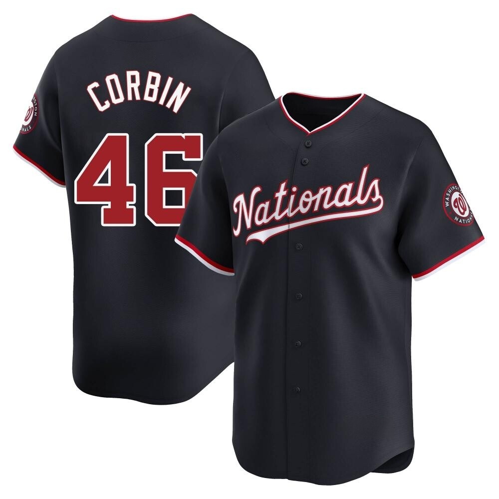 Limited Patrick Corbin Men's Washington Nationals Navy Alternate Jersey Limited Patrick Corbin Men's Washington Nationals Navy Alternate Jersey