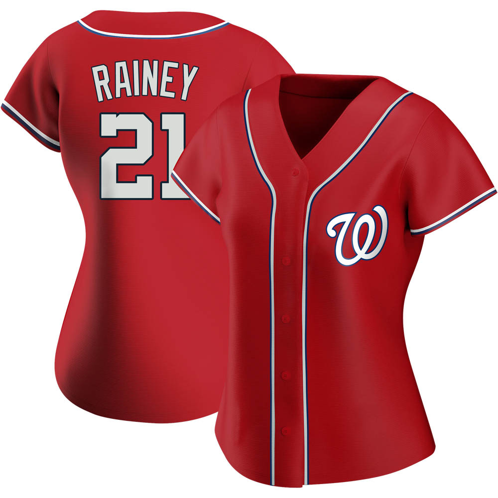 Authentic Tanner Rainey Women's Washington Nationals Red Alternate Jersey Authentic Tanner Rainey Women's Washington Nationals Red Alternate Jersey