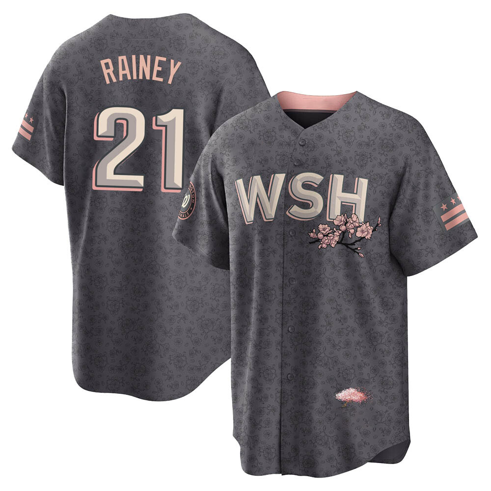 Replica Tanner Rainey Men's Washington Nationals Gray 2022 City Connect Jersey Replica Tanner Rainey Men's Washington Nationals Gray 2022 City Connect Jersey