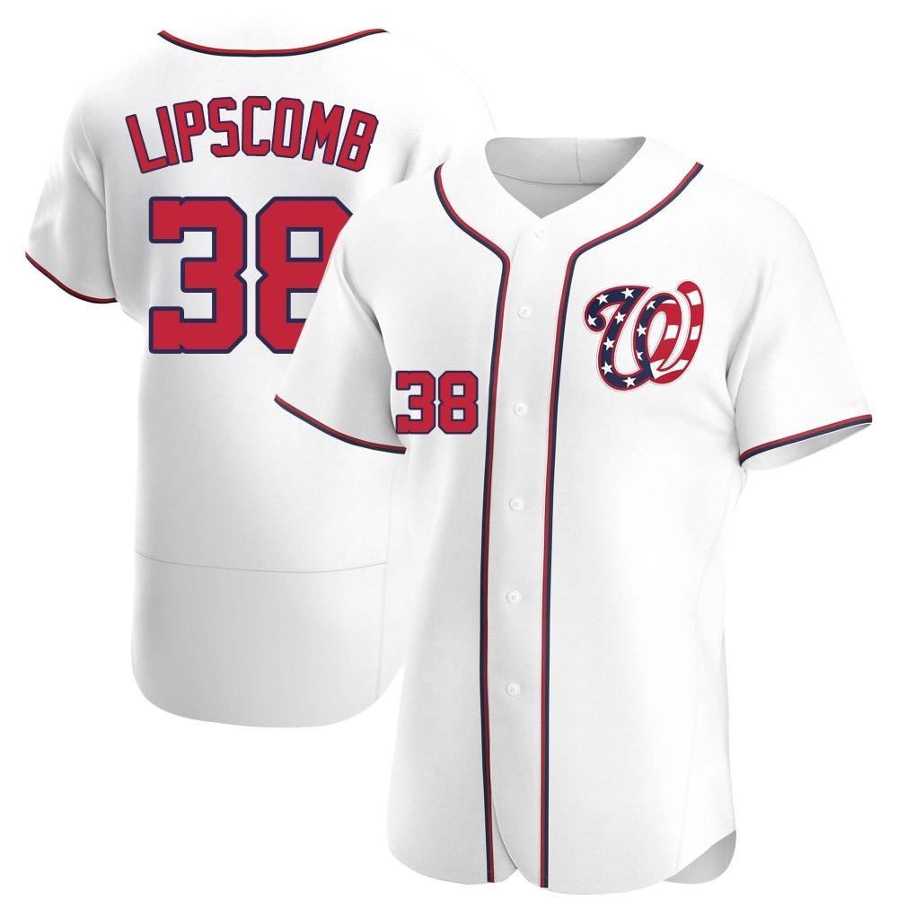 Authentic Trey Lipscomb Men's Washington Nationals White Alternate Jersey Authentic Trey Lipscomb Men's Washington Nationals White Alternate Jersey