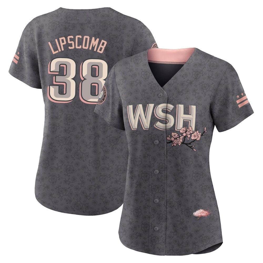 Authentic Trey Lipscomb Women's Washington Nationals Gray 2022 City Connect Jersey Authentic Trey Lipscomb Women's Washington Nationals Gray 2022 City Connect Jersey